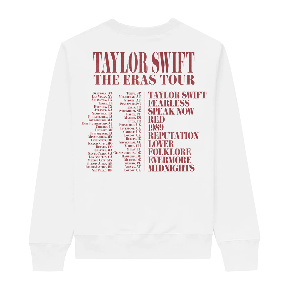 Sudadera THE ERAS TOUR PHOTO WHITE