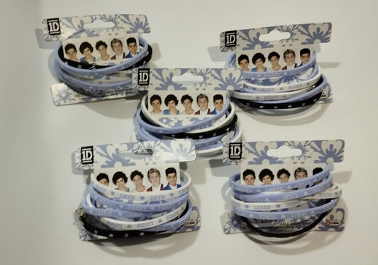 5 juegos de Pulseras de goma Lavanda