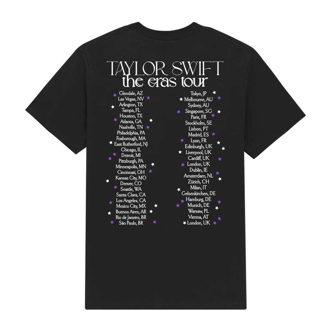 PLAYERA THE ERAS TOUR LIVE PHOTO STARS