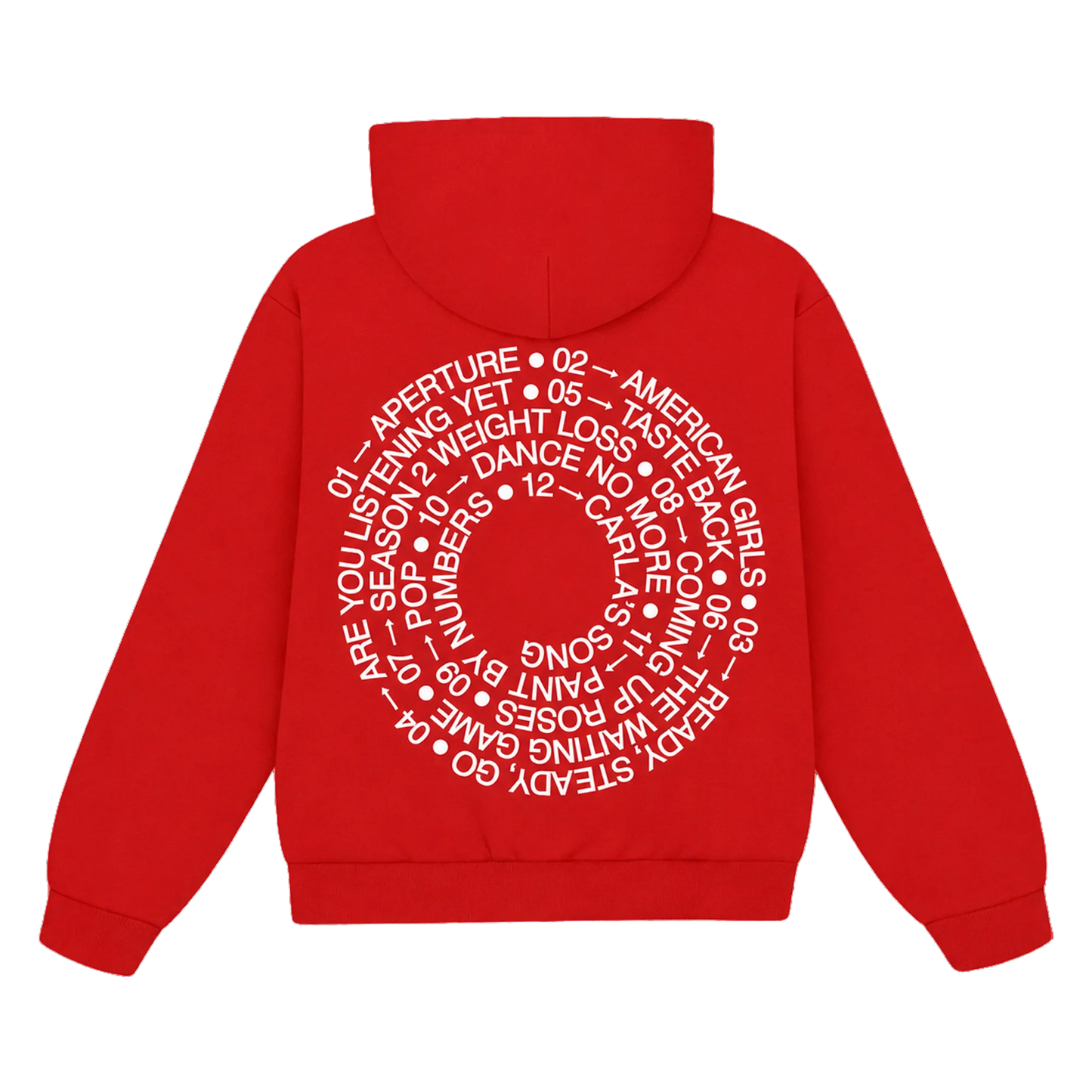 Sudadera H.S. Roja Tracklist